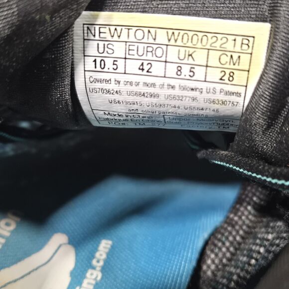 Newton Gravity 10 Womens Size 10.5 Black/Blue Running Shoes Sneakers W000221B - Picture 8 of 13